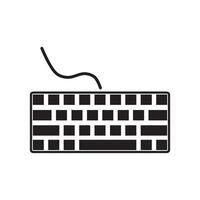 teclado icono vector diseño modelo