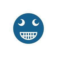 emoji stupid of smile icon vector design template