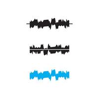 sound wave and speaker icon vector design template