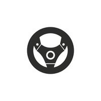 steering wheel icon vector design template