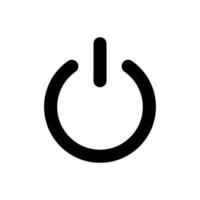 electricity power and button icon vector design template