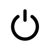 electricity power and button icon vector design template