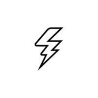 thunder icon vector design templates white