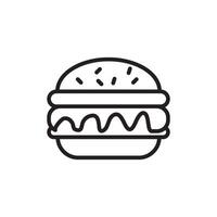 hamburguesa icono vector diseño plantillas