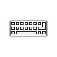 teclado icono vector diseño modelo