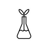 Flask Erlenmeyer Icon Vector Design Template