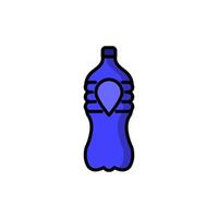 el plastico botella icono vector diseño plantillas