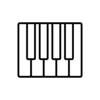 piano keyboard icon vector design template