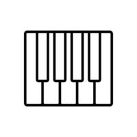 piano keyboard icon vector design template