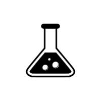 Flask Erlenmeyer Icon Vector Design Template