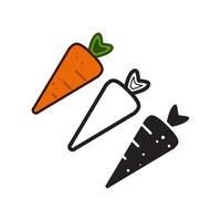 carrot icon design vector templates