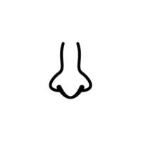 nose icon vector design template simple