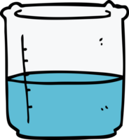 cartoon doodle science beaker png