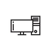 monitor  icon vector design template