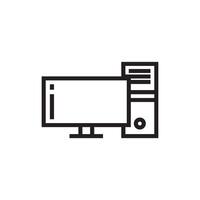 monitor  icon vector design template