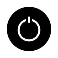 electricity power and button icon vector design template