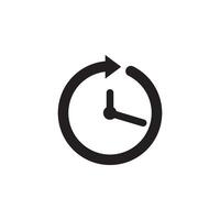 watch and clock time icon vector design template