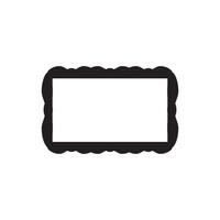 Vintage frame border icon vector design template