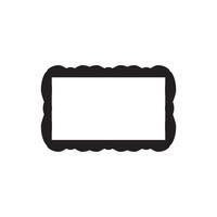 Vintage frame border icon vector design template