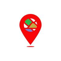 pin location icon design templates vector