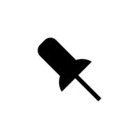 Push pin icon vector design template