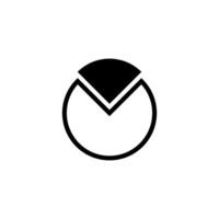 pie chart icon vector design template