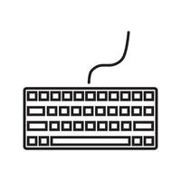 teclado icono vector diseño modelo