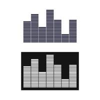 sound wave and speaker icon vector design template