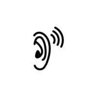 ear icon vector design templates simple