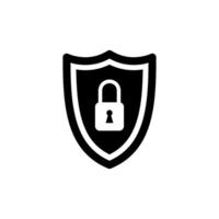 shield and lock Icon Vector Design Template