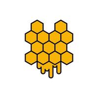 honey comb icon vector design template