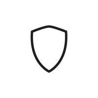 protection shield Icon Vector Design Template