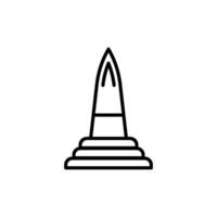 monument icon vector design templates