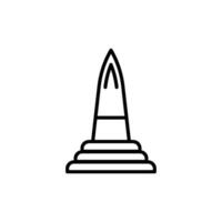 monument icon vector design templates