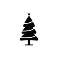 Christmas spruce pine icon vector design template