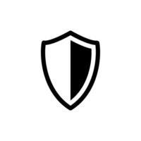 protection shield Icon Vector Design Template