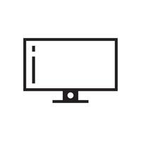 monitor icono vector diseño modelo