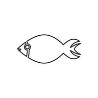 fish icon vector design template