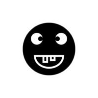 emoji stupid of smile icon vector design template