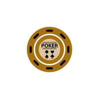 poker chip icon vector design template