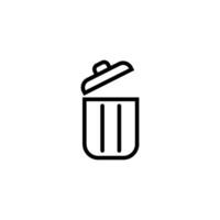 trash icon vector design templates