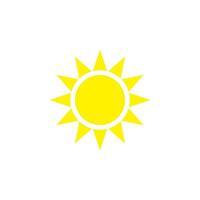 sun icon vector design template