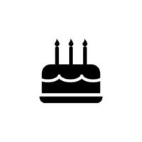 birthday cake icon vector design templates