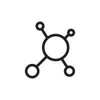 molecule icon vector design template