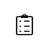 clipboard icon vector design template