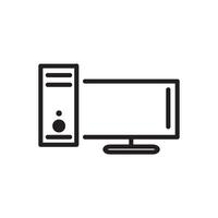 monitor  icon vector design template