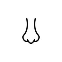 nose icon vector design template simple