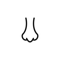 nose icon vector design template simple