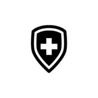 Protection shield Icon Vector Design Template