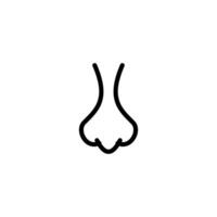 nose icon vector design template simple